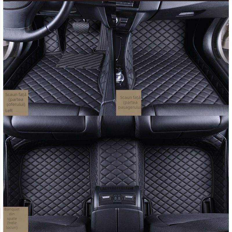 Covor auto pentru șofer, din piele, cu logo imprimat, Peugeot 301