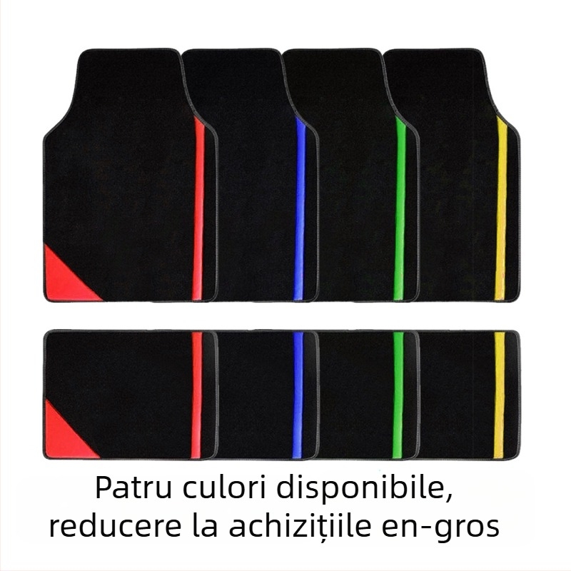 Covoraș universal din velur pentru mașină – rezistent la uzură, ușor de curățat, protecție pentru toate cele patru sezoane; brand Magica; potrivit pentru modele universale de vehicule; personalizare disponibilă