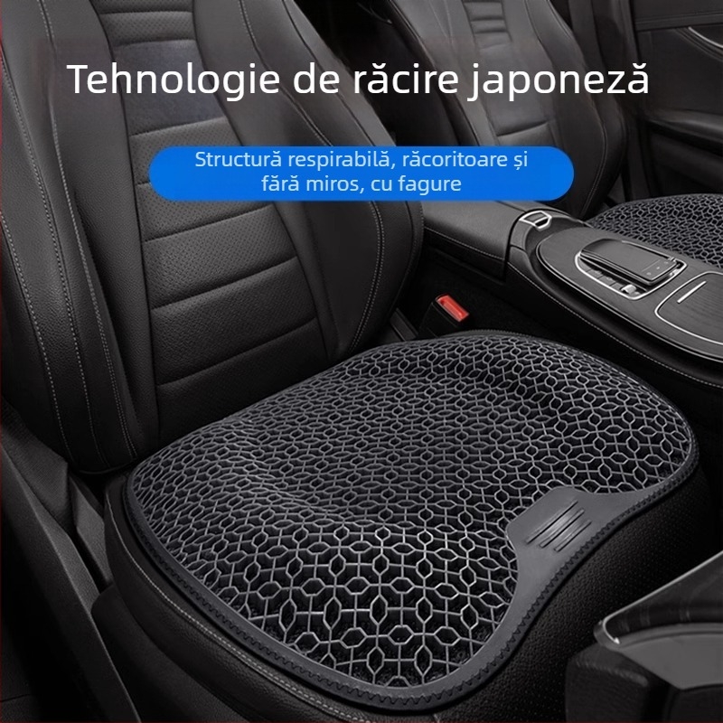 Peng Mei pernă gel pentru scaun auto – universală pentru toate anotimpurile, ventilată și respirabilă