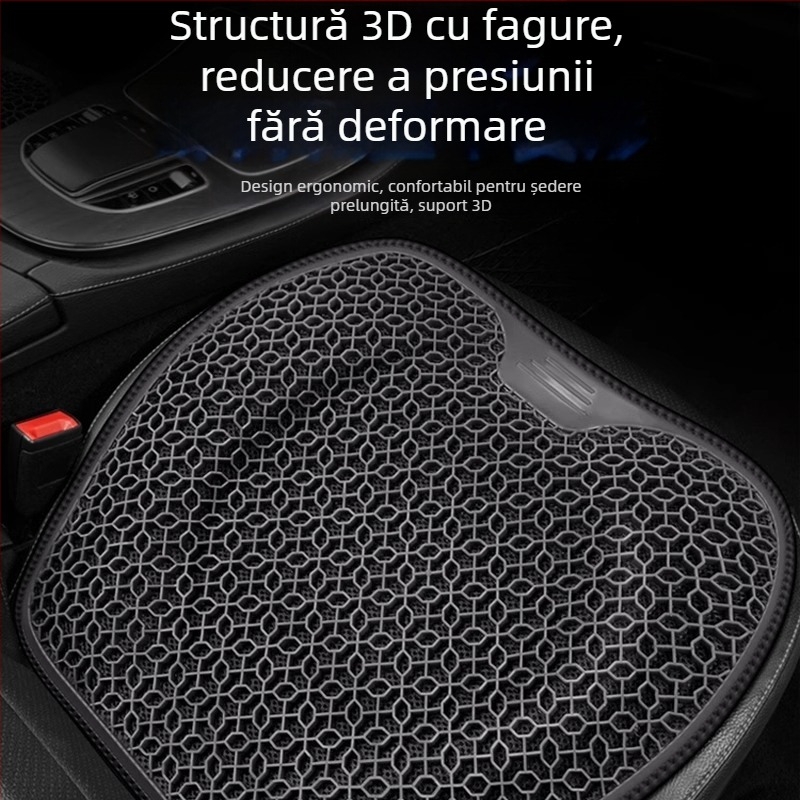 Peng Mei pernă gel pentru scaun auto – universală pentru toate anotimpurile, ventilată și respirabilă