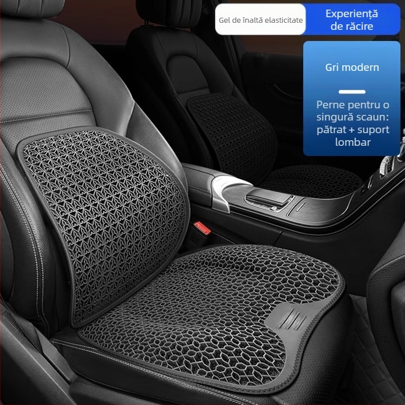 Peng Mei pernă gel pentru scaun auto – universală pentru toate anotimpurile, ventilată și respirabilă