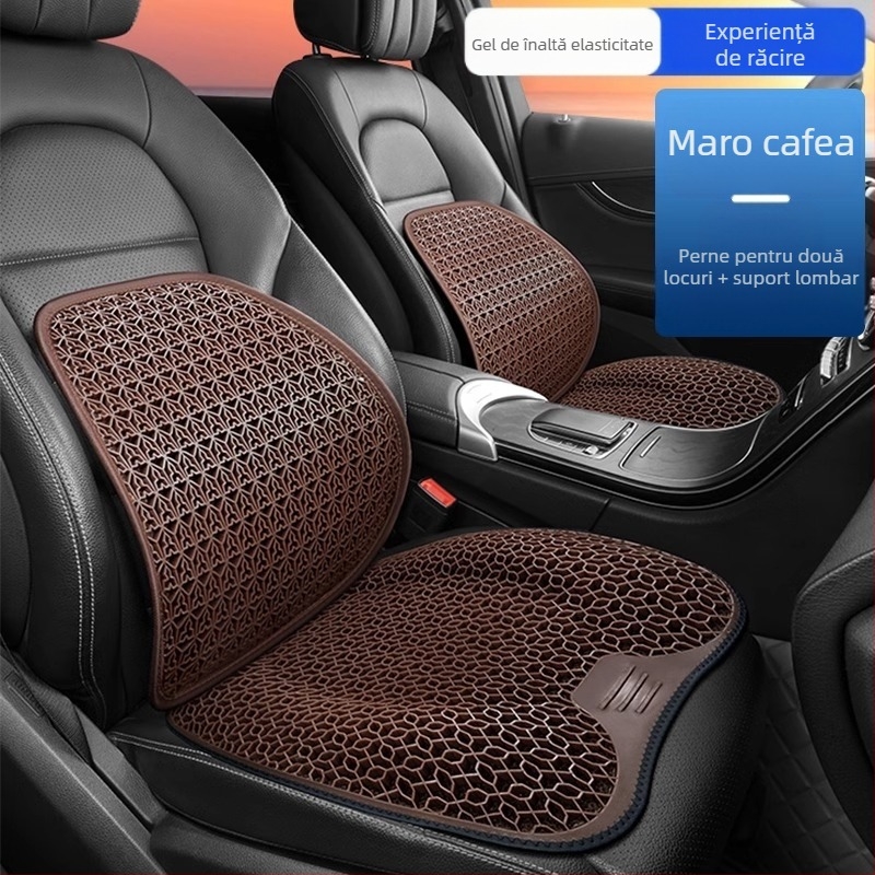 Peng Mei pernă gel pentru scaun auto – universală pentru toate anotimpurile, ventilată și respirabilă