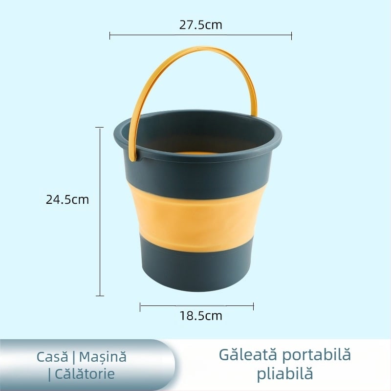 Galeată pliabilă – plastic, brand YOPI, lansare 2023, greutate 0,19–0,55 kg
