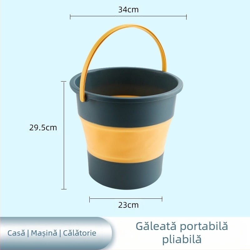 Galeată pliabilă – plastic, brand YOPI, lansare 2023, greutate 0,19–0,55 kg