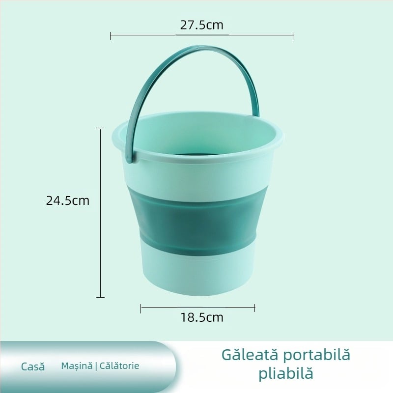 Galeată pliabilă – plastic, brand YOPI, lansare 2023, greutate 0,19–0,55 kg