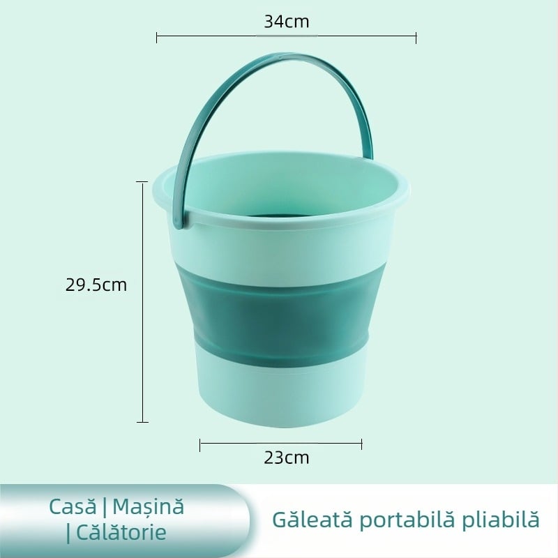 Galeată pliabilă – plastic, brand YOPI, lansare 2023, greutate 0,19–0,55 kg