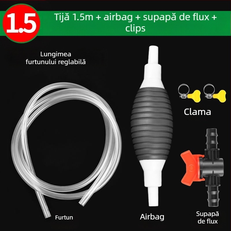 Mașină de aspirație a uleiului, acționare manuală, universală pentru autoturisme, marca Tianshun