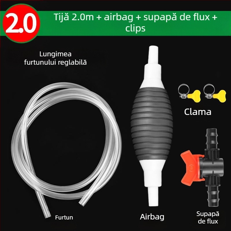 Mașină de aspirație a uleiului, acționare manuală, universală pentru autoturisme, marca Tianshun