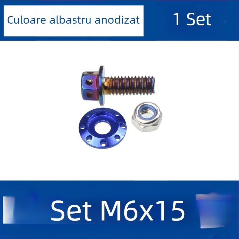 Șuruburi de retrofit pentru carena față a motocicletei electrice — șuruburi din titan, piulițe antiderapante, potrivire universală, model M217, brand Cfan