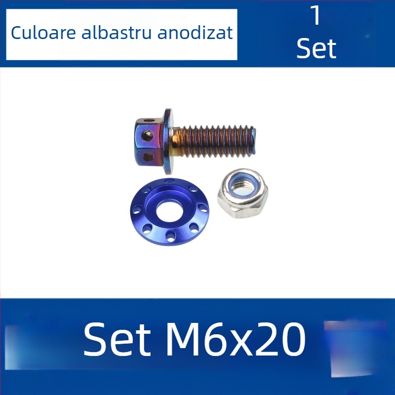 Șuruburi de retrofit pentru carena față a motocicletei electrice — șuruburi din titan, piulițe antiderapante, potrivire universală, model M217, brand Cfan