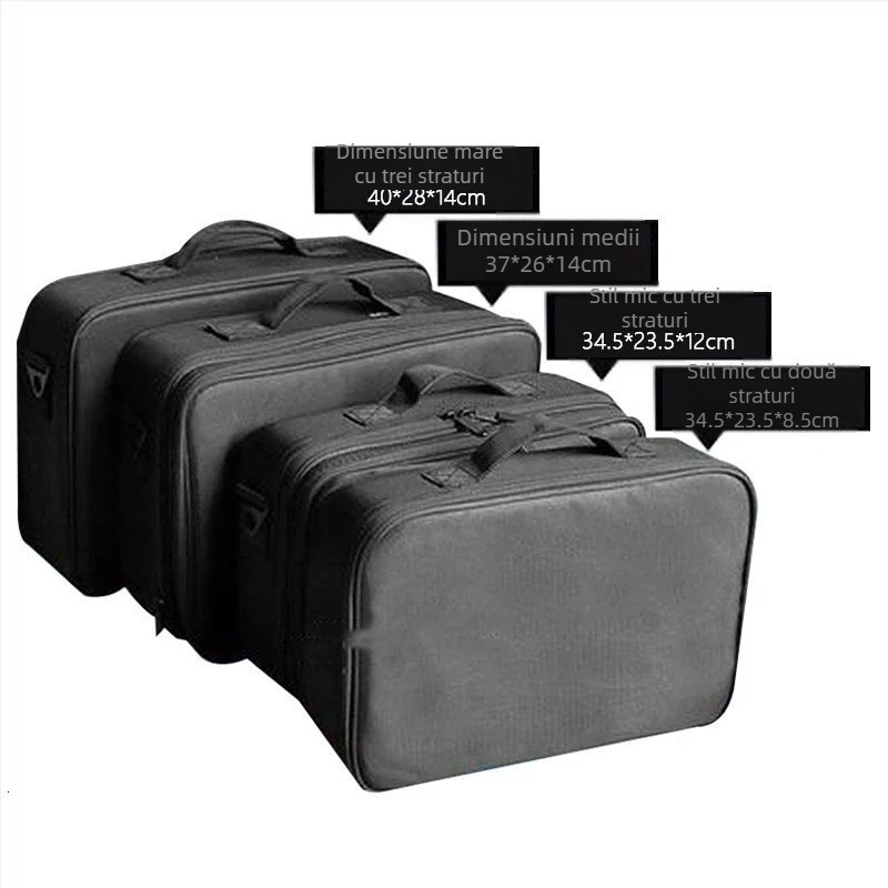 Geantă de makeup Junyi JY650, material Oxford, formă cub, pentru călătorii