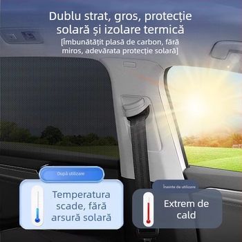 Plasă anti-țânțari pentru geamul mașinii – Material: plasă; Destinație: ferestre auto; Brand: Baby Elephant