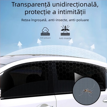 Plasă anti-țânțari pentru geamul mașinii – Material: plasă; Destinație: ferestre auto; Brand: Baby Elephant