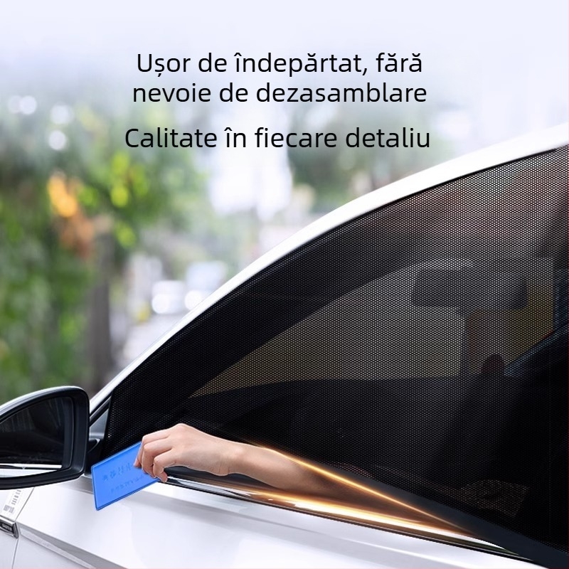 Plasă anti-țânțari pentru geamul mașinii – Material: plasă; Destinație: ferestre auto; Brand: Baby Elephant