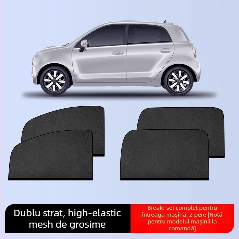Plasă anti-țânțari pentru geamul mașinii – Material: plasă; Destinație: ferestre auto; Brand: Baby Elephant
