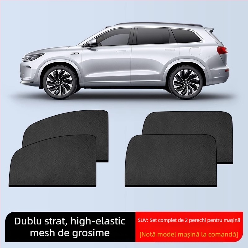 Plasă anti-țânțari pentru geamul mașinii – Material: plasă; Destinație: ferestre auto; Brand: Baby Elephant