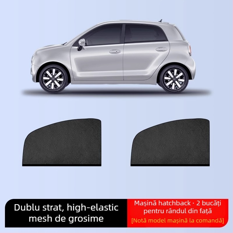 Plasă anti-țânțari pentru geamul mașinii – Material: plasă; Destinație: ferestre auto; Brand: Baby Elephant