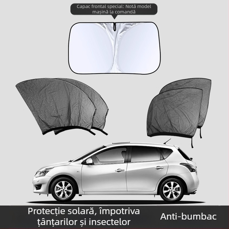 Plasă anti-țânțari pentru geamul mașinii – Material: plasă; Destinație: ferestre auto; Brand: Baby Elephant