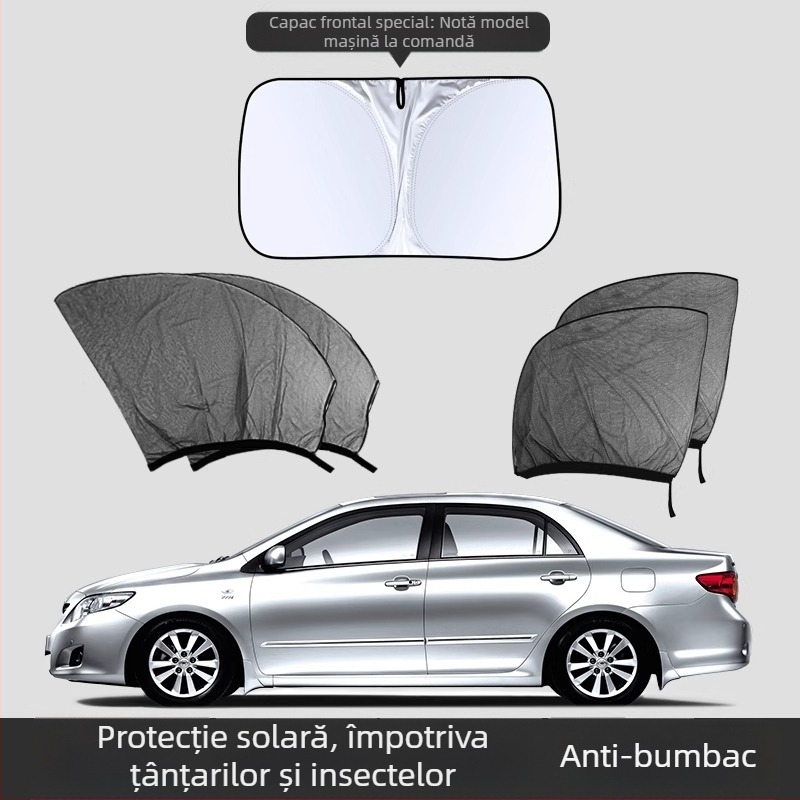 Plasă anti-țânțari pentru geamul mașinii – Material: plasă; Destinație: ferestre auto; Brand: Baby Elephant