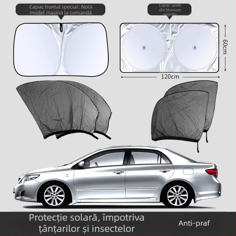 Plasă anti-țânțari pentru geamul mașinii – Material: plasă; Destinație: ferestre auto; Brand: Baby Elephant