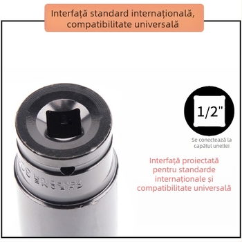 Set chei cu socuri din oțel înalt de carbon, 8 piese, marcă Other, tratament de suprafață Other