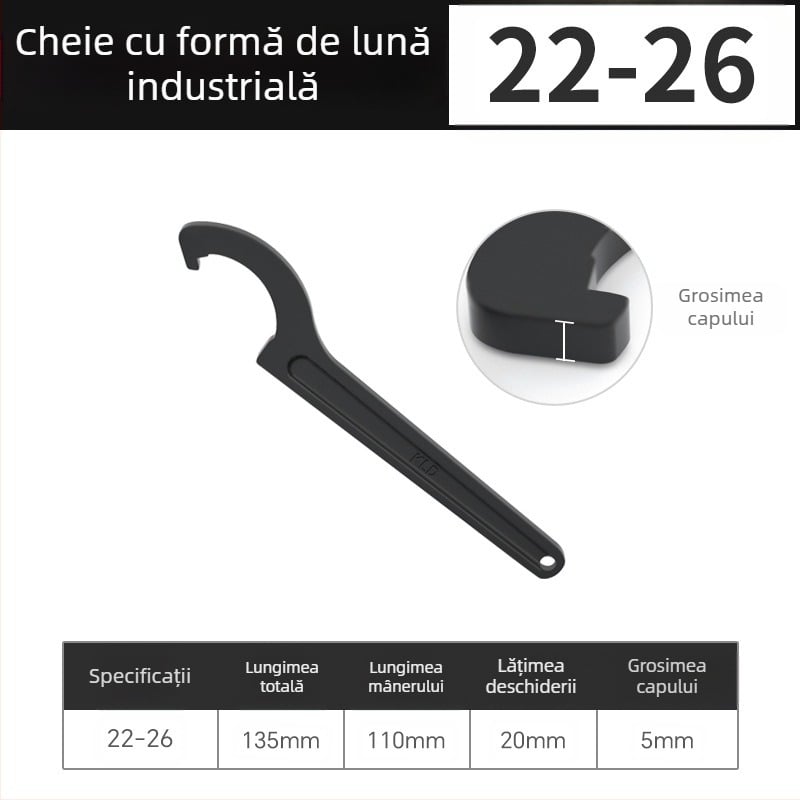Capac de cheie reglabil pentru contorul de apă casnic, Maibu, oțel cu carbon înalt