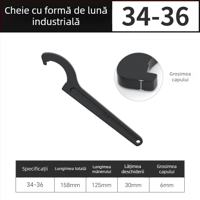 Capac de cheie reglabil pentru contorul de apă casnic, Maibu, oțel cu carbon înalt