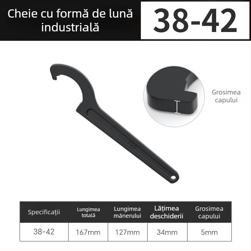 Capac de cheie reglabil pentru contorul de apă casnic, Maibu, oțel cu carbon înalt