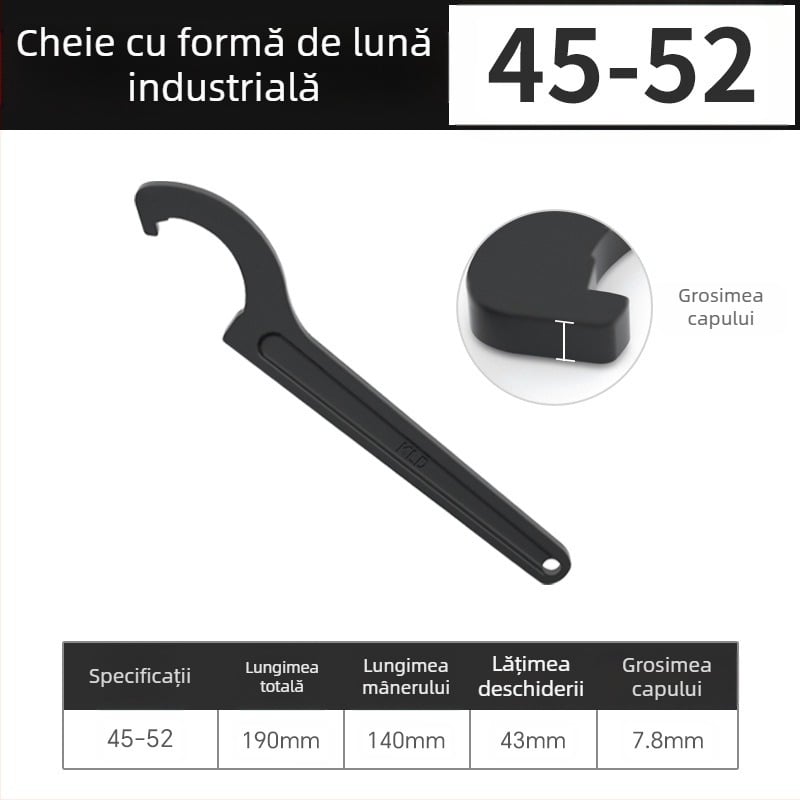 Capac de cheie reglabil pentru contorul de apă casnic, Maibu, oțel cu carbon înalt