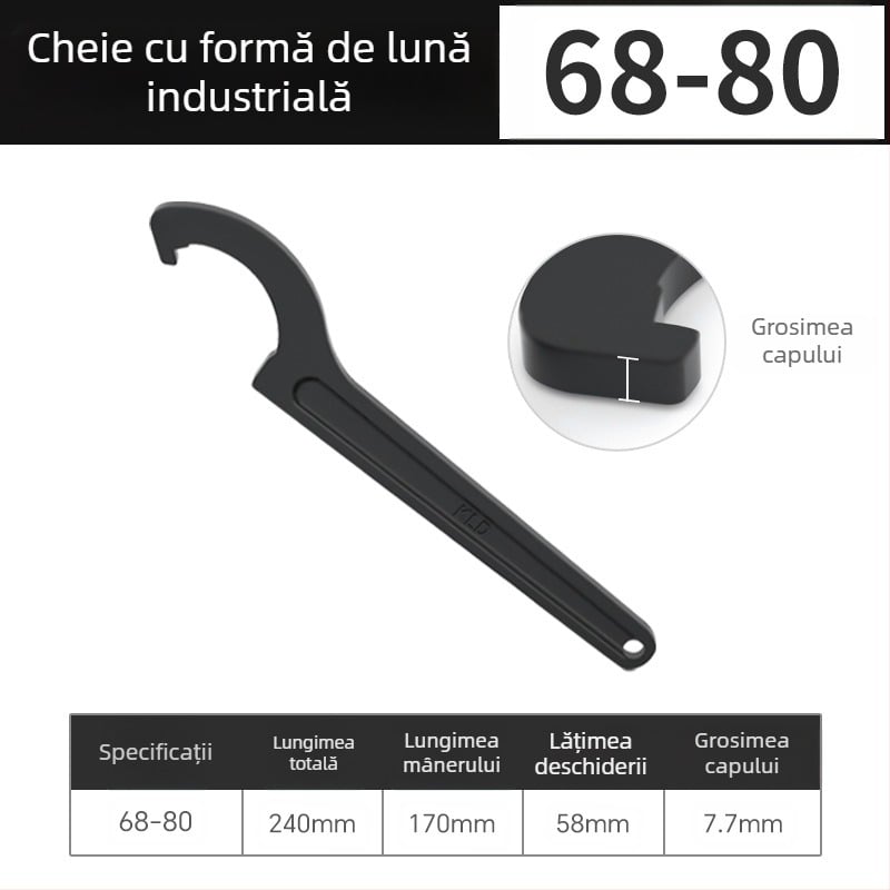 Capac de cheie reglabil pentru contorul de apă casnic, Maibu, oțel cu carbon înalt