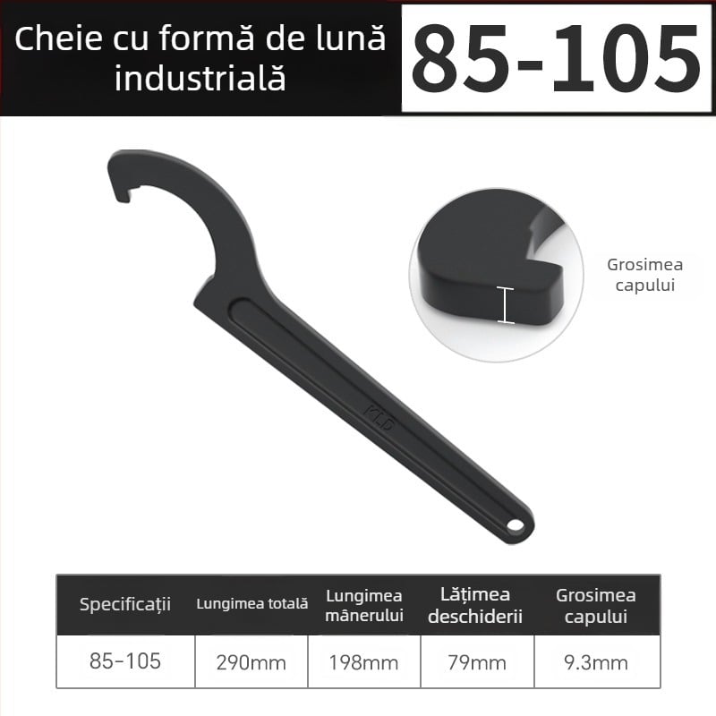 Capac de cheie reglabil pentru contorul de apă casnic, Maibu, oțel cu carbon înalt