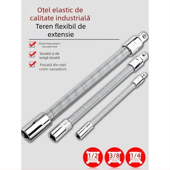 Cheie electrică cu tijă de conectare flexibilă, prelungitor universal și ax flexibil