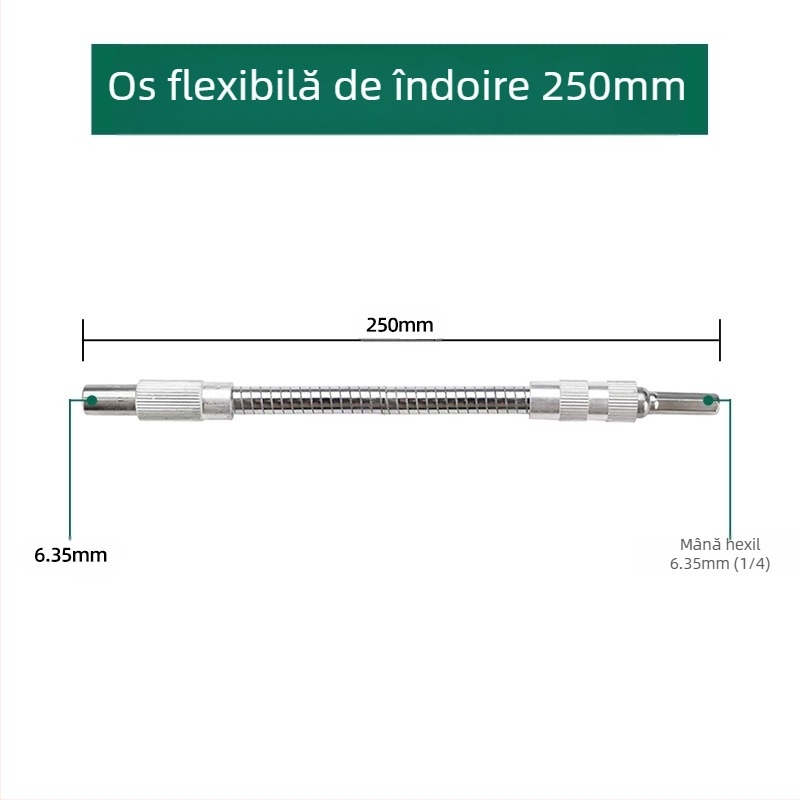 Cheie electrică cu tijă de conectare flexibilă, prelungitor universal și ax flexibil