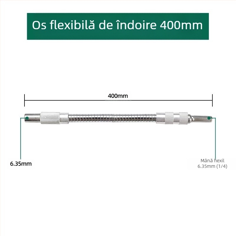 Cheie electrică cu tijă de conectare flexibilă, prelungitor universal și ax flexibil