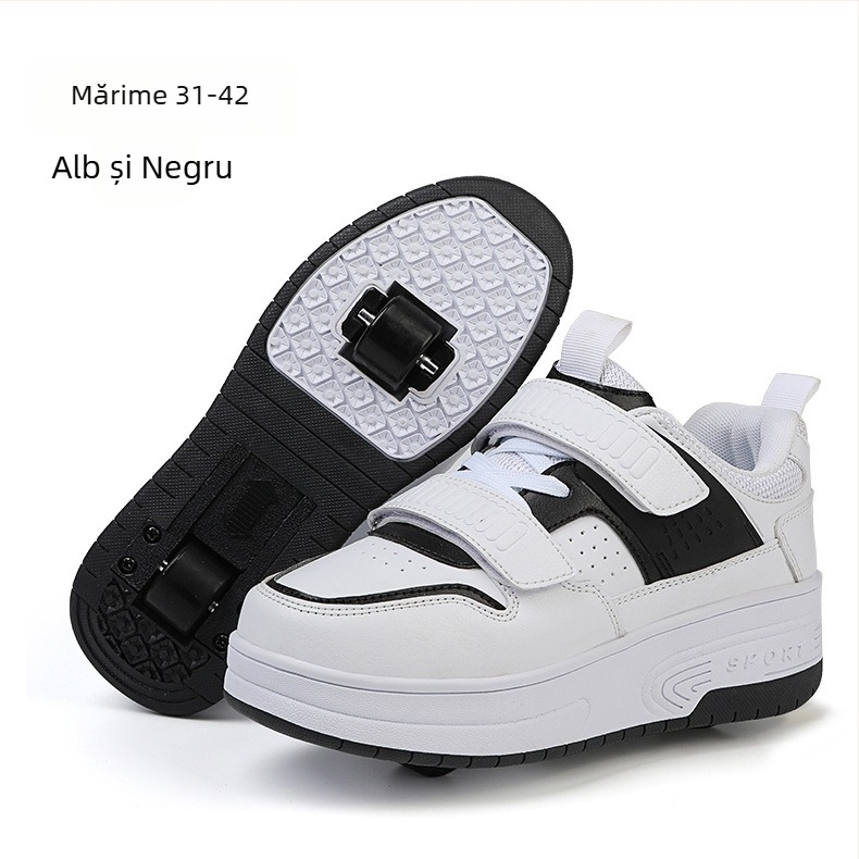 Pantofi cu role PHTEER, unisex, cu o singură roată, roți PU