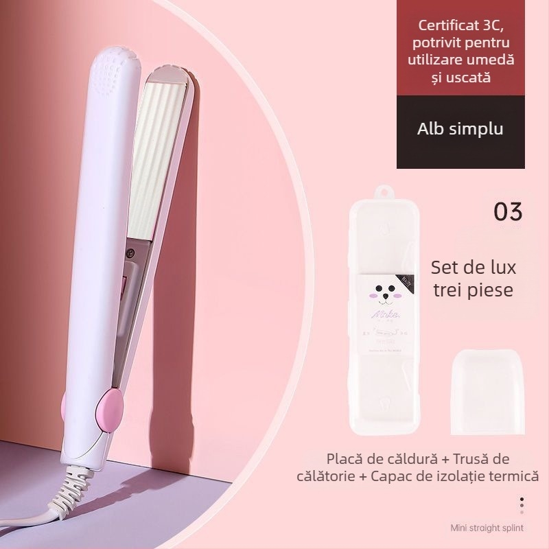 Ondulator de păr și placă de îndreptare – dispozitiv dual, temperatură reglabilă, 20W, 220V, aliaj ecologic, stilizare în mai puțin de 1 minut