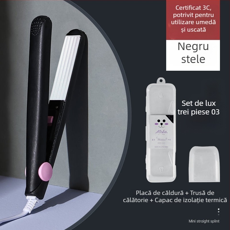 Ondulator de păr și placă de îndreptare – dispozitiv dual, temperatură reglabilă, 20W, 220V, aliaj ecologic, stilizare în mai puțin de 1 minut