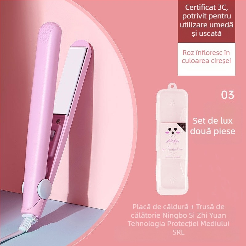 Ondulator de păr și placă de îndreptare – dispozitiv dual, temperatură reglabilă, 20W, 220V, aliaj ecologic, stilizare în mai puțin de 1 minut