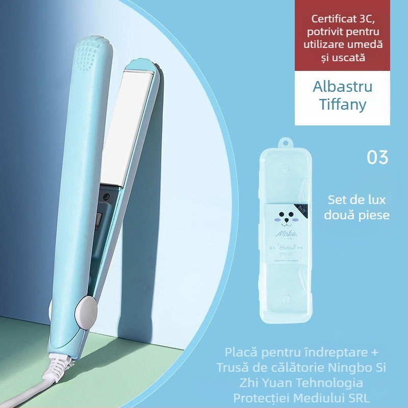 Ondulator de păr și placă de îndreptare – dispozitiv dual, temperatură reglabilă, 20W, 220V, aliaj ecologic, stilizare în mai puțin de 1 minut