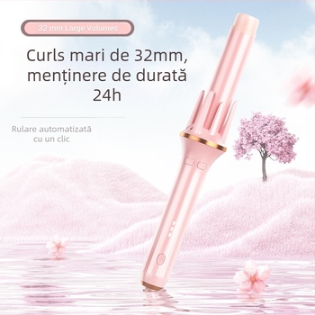 Fier automat pentru bucle și îndreptare, cu încălzire din ceramică de turmalină, 35W, 110–220V CA, 3 setări de temperatură