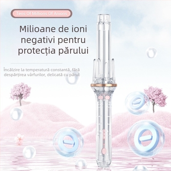 Fier automat pentru bucle și îndreptare, cu încălzire din ceramică de turmalină, 35W, 110–220V CA, 3 setări de temperatură