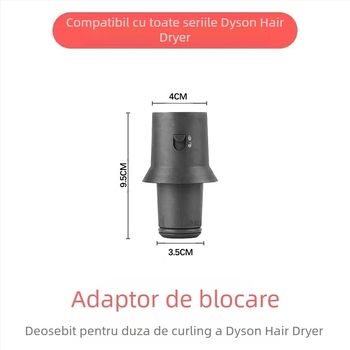 Accesoriu de curling Dyson pentru uscător cu tambur bidirecțional pentru valuri mari — PA66 rezistent la temperaturi, 220V, 1600W, compatibil cu toate seriile Dyson hs01/05, funcție: stilizare păr
