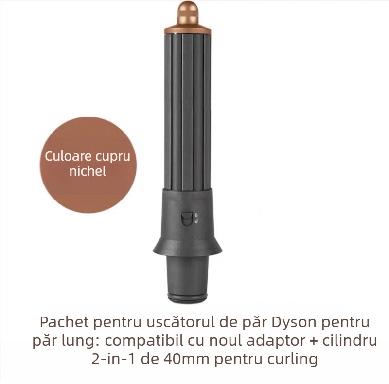 Accesoriu de curling Dyson pentru uscător cu tambur bidirecțional pentru valuri mari — PA66 rezistent la temperaturi, 220V, 1600W, compatibil cu toate seriile Dyson hs01/05, funcție: stilizare păr