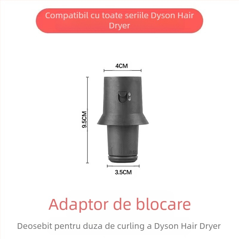 Accesoriu de curling Dyson pentru uscător cu tambur bidirecțional pentru valuri mari — PA66 rezistent la temperaturi, 220V, 1600W, compatibil cu toate seriile Dyson hs01/05, funcție: stilizare păr