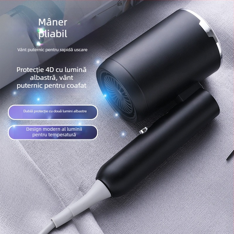 Uscător de păr pliabil 2000W, aer rece/cald, 3 viteze, 220V