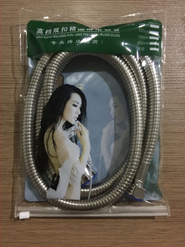 Pistol de duș portabil pentru toaletă din ABS, cu set de furtun, model HU-887, funcție presurizare, montaj prin conectare manuală, temperatură de lucru 80°C