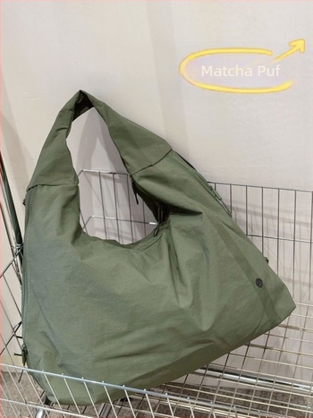 Geantă de umăr Bou bou, material parașută, formă orizontală pătrată, fermoar, căptușeală din bumbac, buzunar laptop și buzunar laminat cu fermoar
