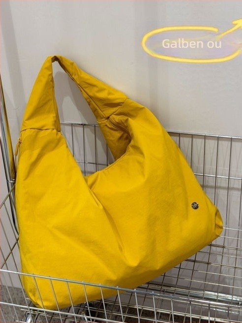 Geantă de umăr Bou bou, material parașută, formă orizontală pătrată, fermoar, căptușeală din bumbac, buzunar laptop și buzunar laminat cu fermoar