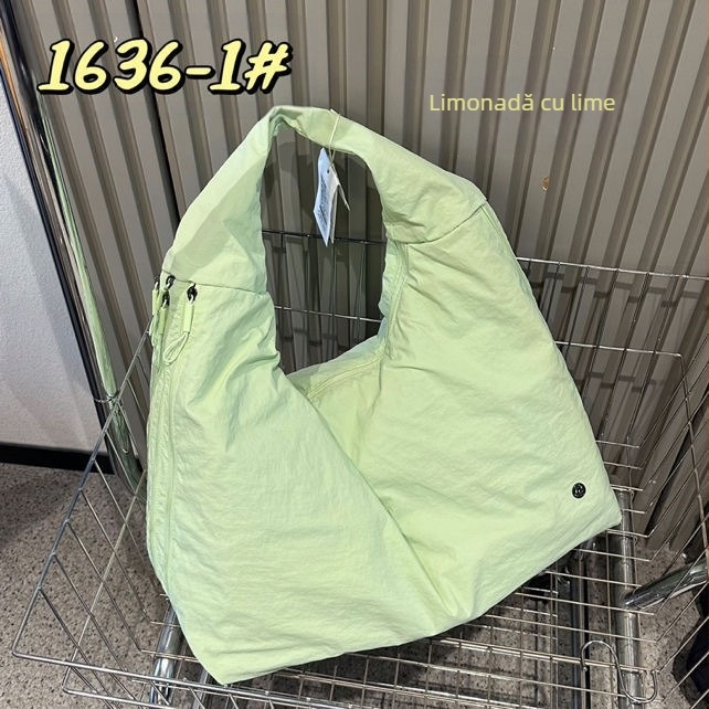 Geantă de umăr Bou bou, material parașută, formă orizontală pătrată, fermoar, căptușeală din bumbac, buzunar laptop și buzunar laminat cu fermoar