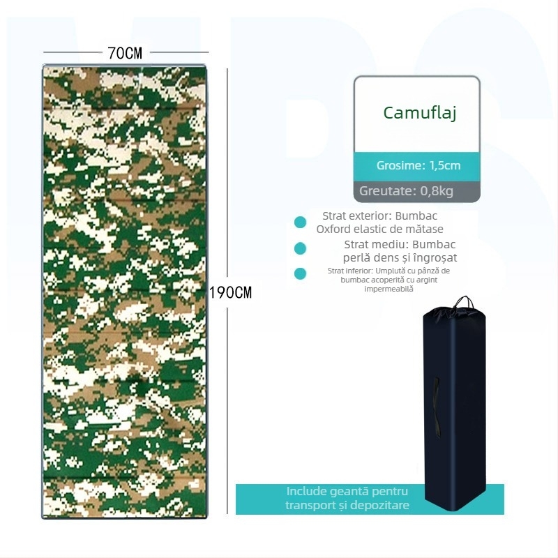 Punke E saltea de odihnă din țesătură Oxford pentru o singură persoană, model Outdoor lunch break mat, ușor impermeabil